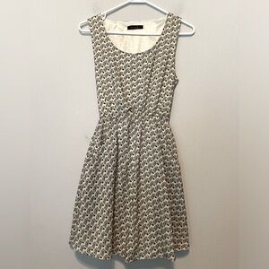 Tenki Women’s XS/S sleeveless zebra print pullover dress, back tie & pockets